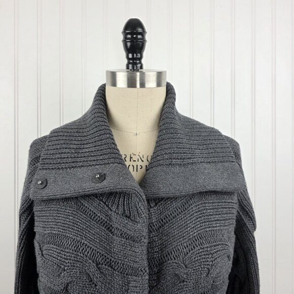 Talbots‎ Women Cardigan Sweater Cable Knit Snap Front Size LP - Picture 2 of 6